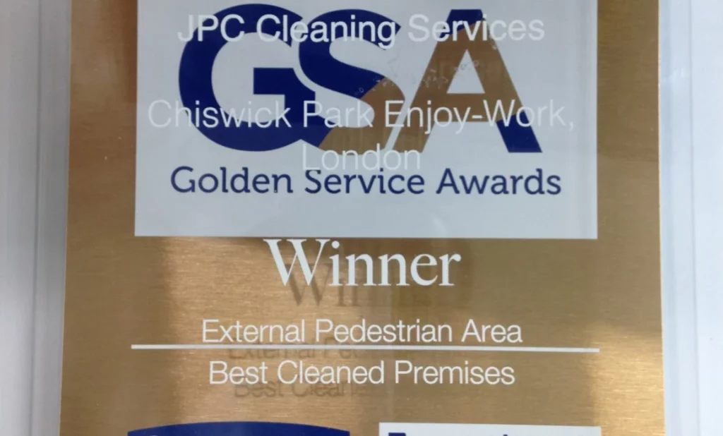 JPC Cleaning Win Golden Service Award